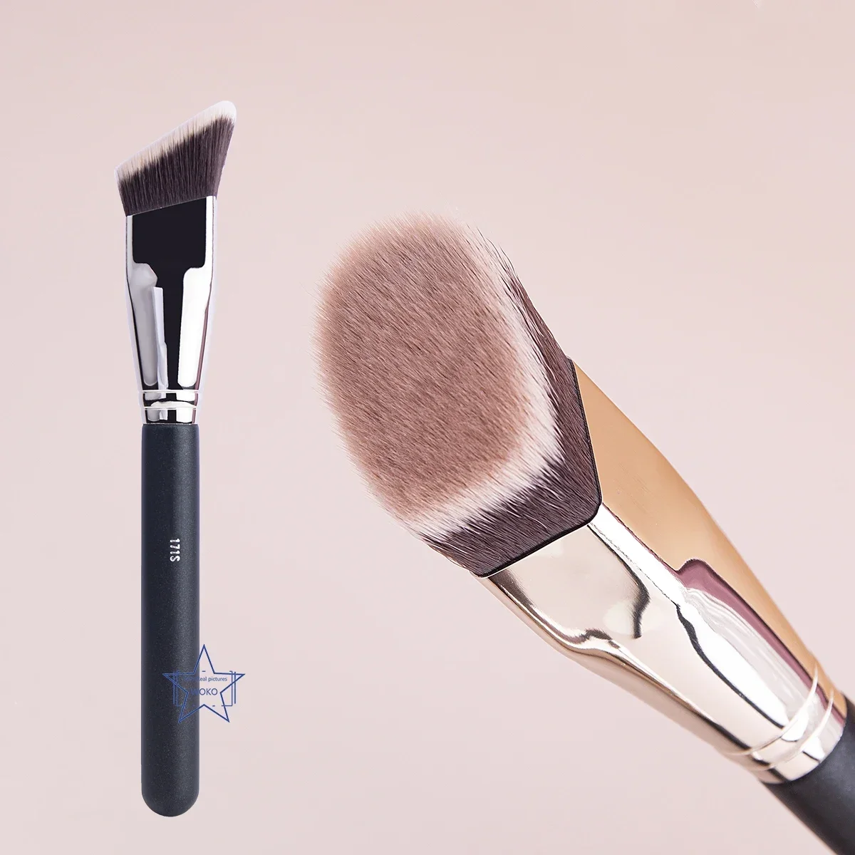 Top Trends: 171S Angled Liquid Powder Makeup Brushes Cream Blush Brush Liquid Foundation Blending Brush Angled Foundation Make Up Brush Shoppable Styles