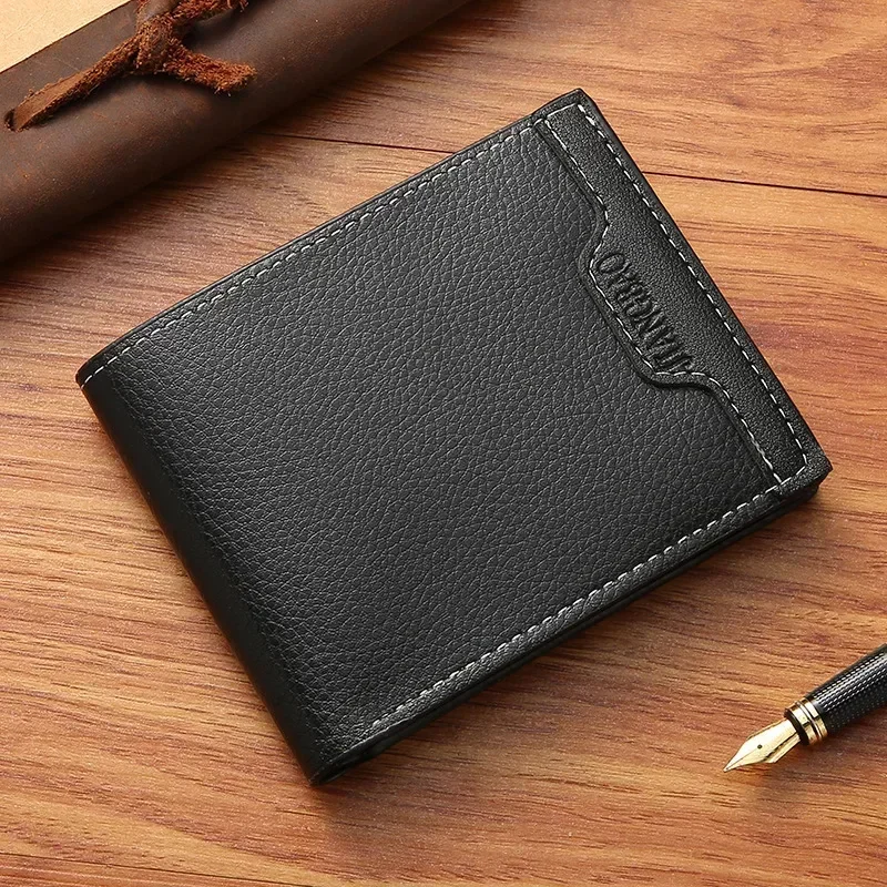 Top Trends: PU Leather Wallet Men Clemence Slim Male Purses Fashion Multi-function Credit Card Holder Bags Large Capacity Money Coin Wallets Shoppable Styles