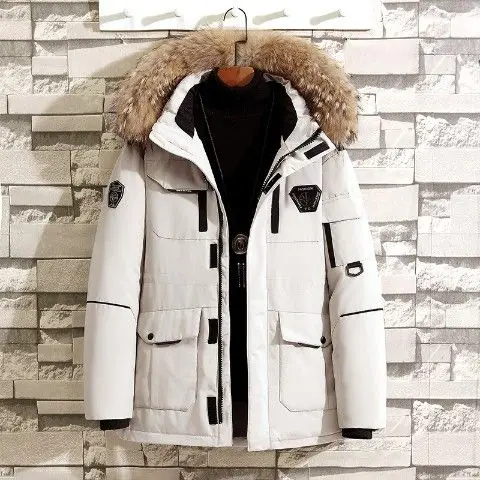 Top Trends: Outdoors Men&#039;s Cold Coat For Winter White Duck Down Workwear Short Down Jackets Long Pattern Intensification Feather Coats Man Shoppable Styles