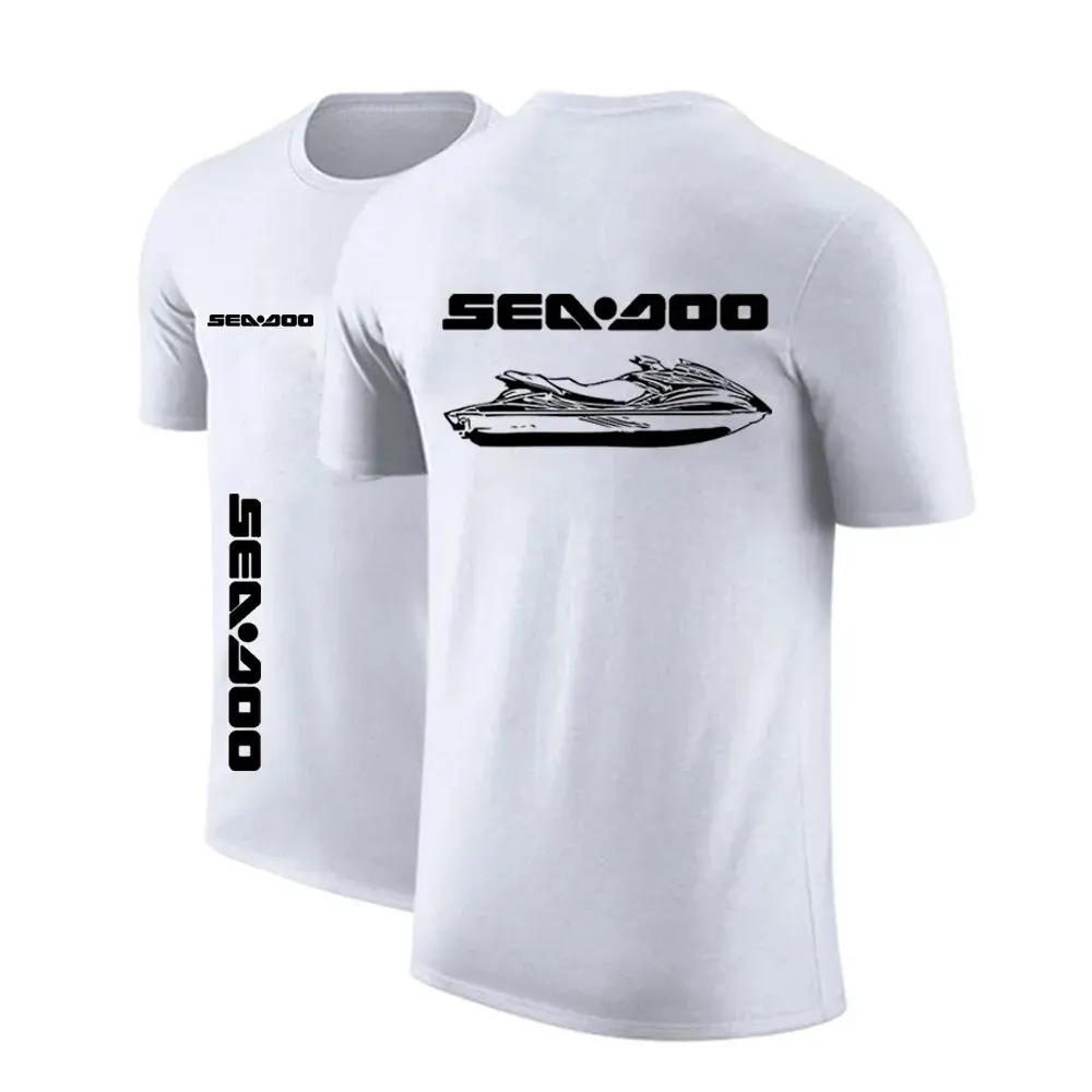 Top Trends: Sea Doo Seadoo Moto Men's New Print Summer Fitness Sports Street Clothing Solid Color T-shirt Casual Round Neck Short Sleeve Fas Shoppable Styles - Image 2