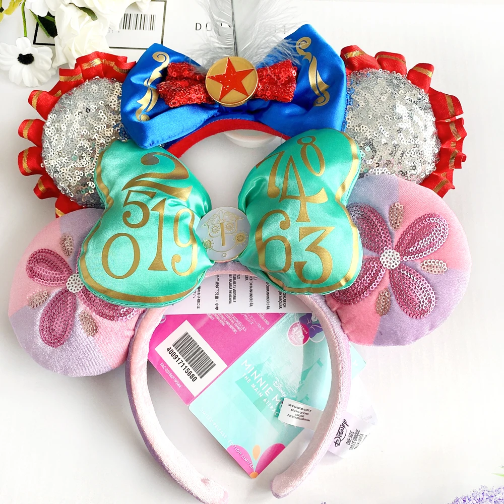 Top Trends: Disney Minnie Ears Headband Cute Hair Bow Girl Toy Headdress Birthday Party Decoration Christmas Gifts Shoppable Styles - Image 5