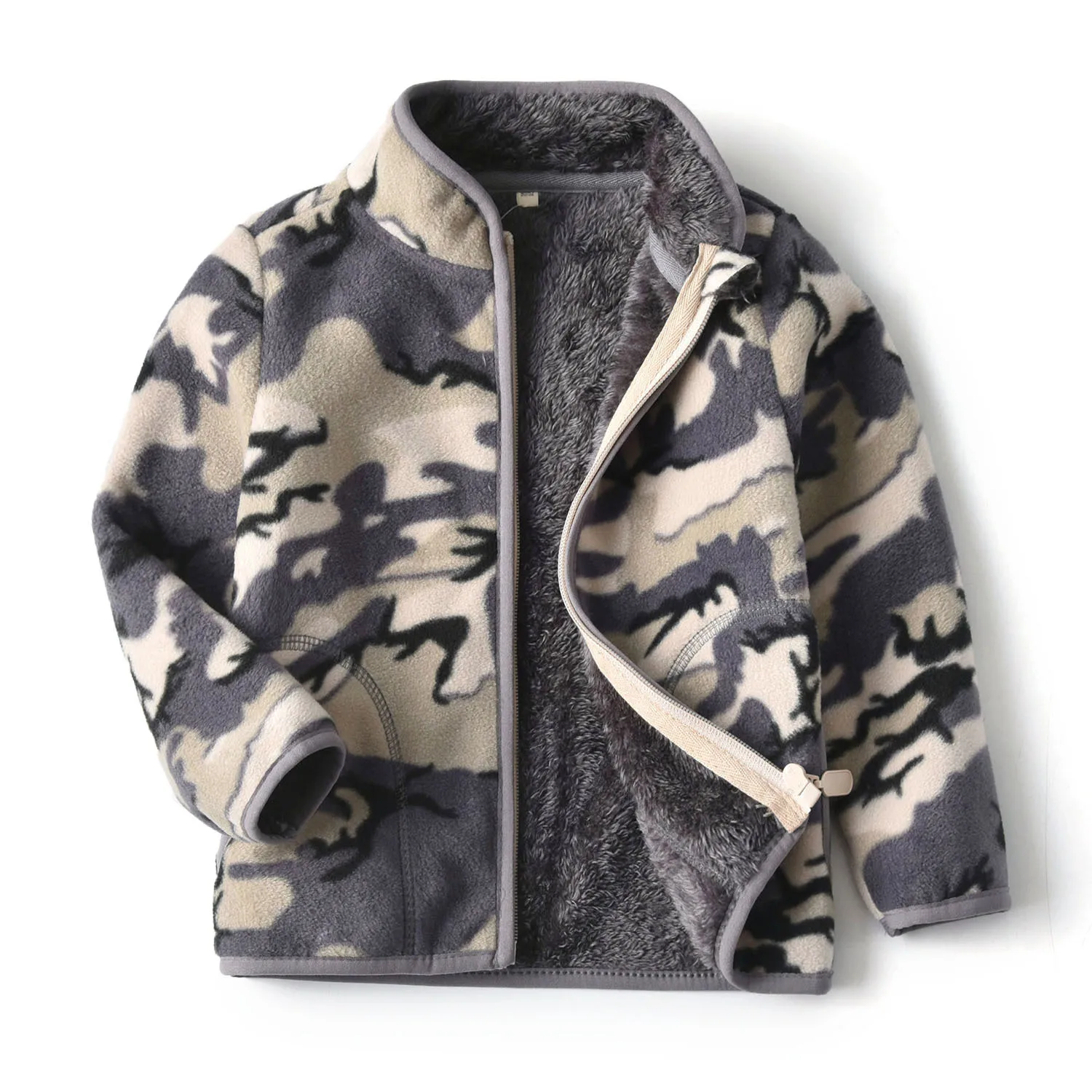 Top Trends: 2-8T Camouflage Children Clothing For Boys Girls Winter Autumn Fleece Jackets Zipper Cute Hot Selling Thick Baby Coats Shoppable Styles