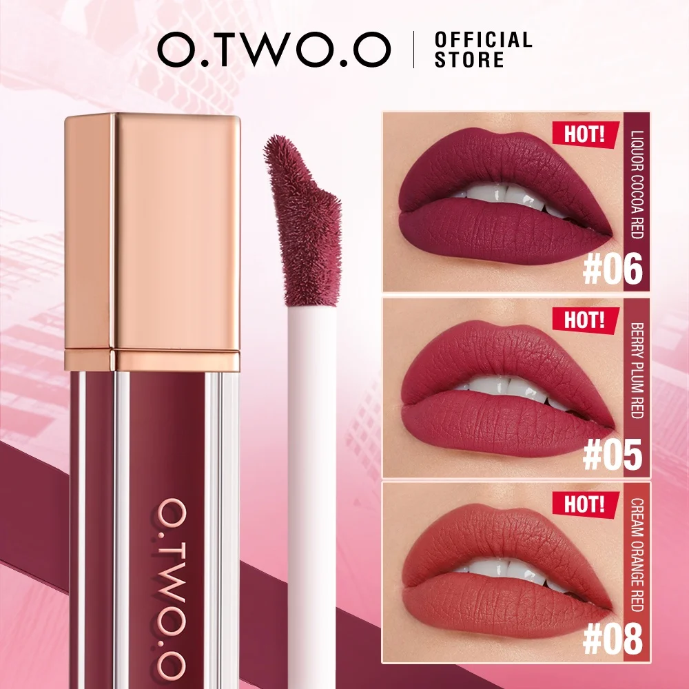 Top Trends: O.TWO.O Liquid Lipstick Lip Gloss 12 Colors Waterproof Lightweight Long-lasting Matte Lip Stain Lip Glaze For Women Cosmetics Shoppable Styles