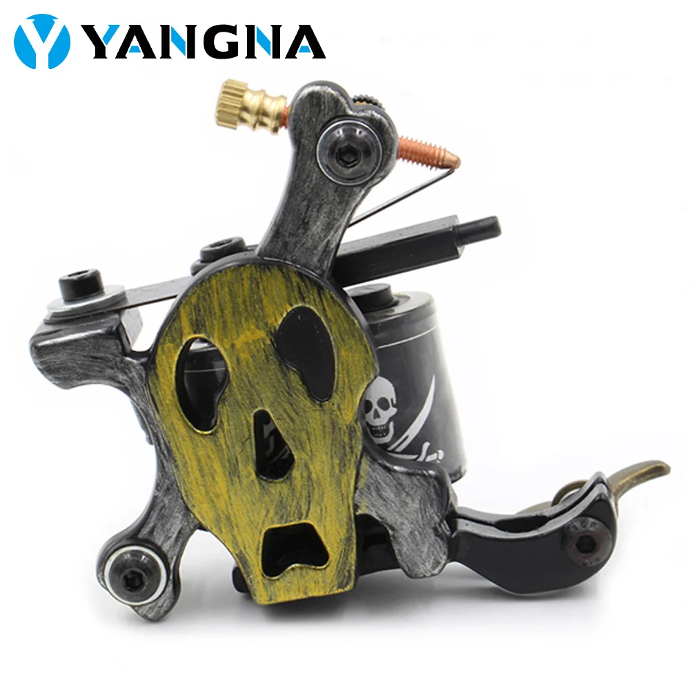 Top Trends: Yangna Coil Tattoo Machine 10 Warps Tattoo Coil Machine Gun Lining And Shading Tattoo Machine For Tattoo Needles Tattoo Supplies Shoppable Styles