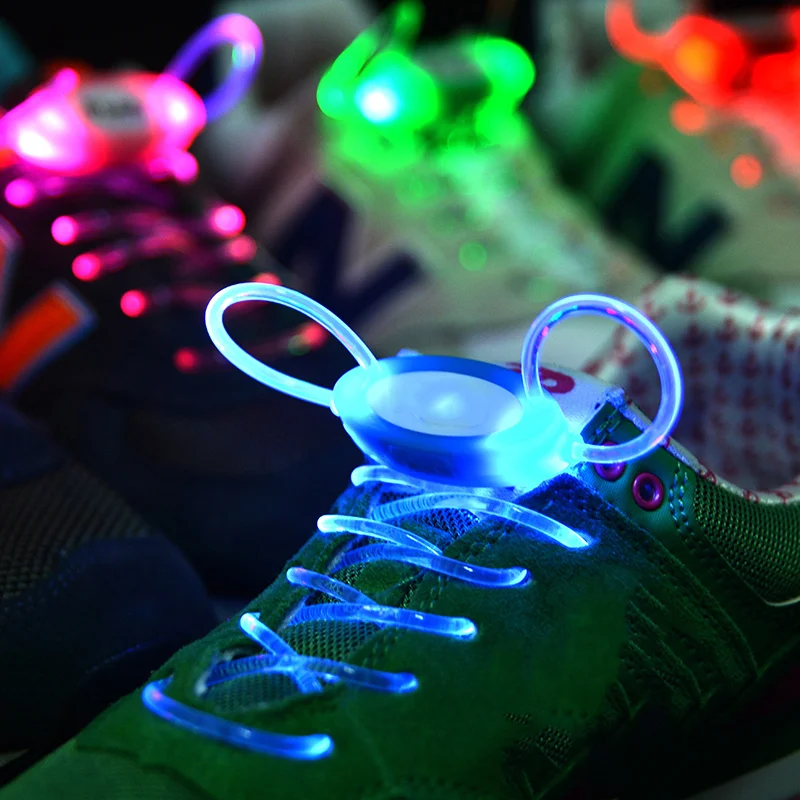 Top Trends: 1 Pair 80cm Flat Reflective Runner Shoe Laces Safety Glowing LED Luminous Shoelaces Unisex For Sport Canvas Shoes Strings Shoppable Styles - Image 4