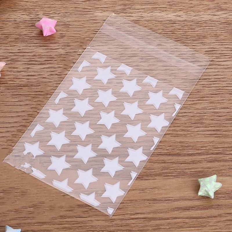 Top Trends: 50Pcs / lot 8x10cm Golden Star Patten Self-Adhesive OPP Plastic Bags For Wedding Party DIY Gift Bag Jewelry Retail Packaging Bags Shoppable Styles