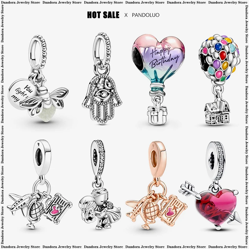 Top Trends: 2024 Hot Sale New In Charm Beads Fits Pandora Bracelet Women 925 Silver Original Luminous Discolored Pendant Bead Jewelry Gift Shoppable Styles