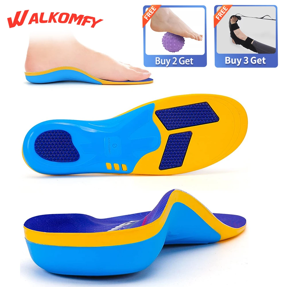 Top Trends: Walkomfy Plantar Fasciitis Pain Relief Orthopedic Insoles For High Arch Support Flat Feet Heel Pain For Work Gel Shoe Insoles Shoppable Styles