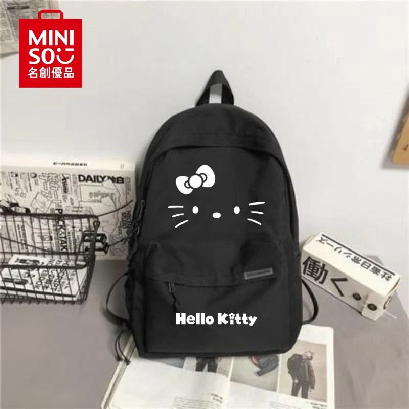 Top Trends: Miniso Hello Kitty Backpack Men And Women Large Capacity School Backpack School Bag Laptop Backpack Travel Bag Kawaii Bags Shoppable Styles