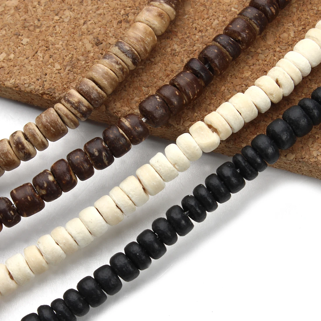 Top Trends: Louleur Natural Wooden Beads Buddhism Bijoux Round Coconut Shell Wood Loose Spacer Beads For DIY Bracelet Jewelry Making Shoppable Styles