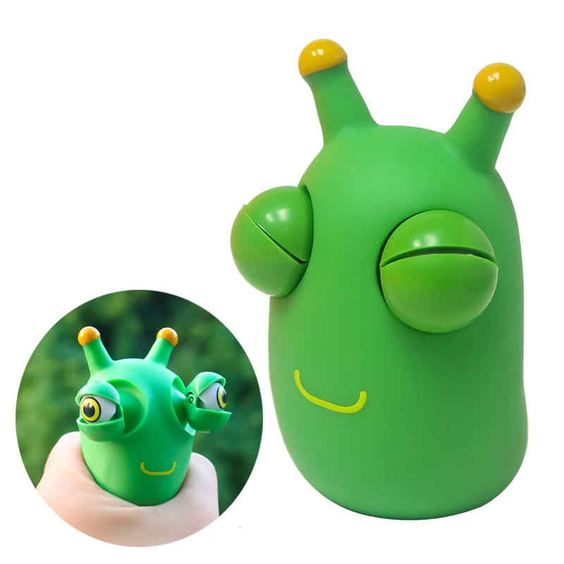 Top Trends: 2023 Funny Eyeball Burst Squeeze Toy Green Eye Caterpillar Pinch Toys Adult Kids Stress Relief Fidget Creative Decompression Toy Shoppable Styles