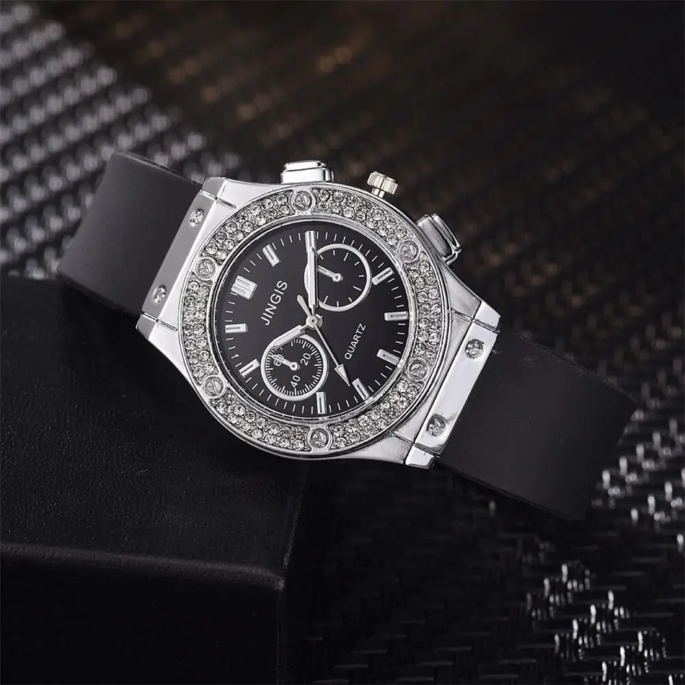 Top Trends: Fashion 2023 Rubber Women Watches Luxurious Brand Casual Diamond Female Quartz Wristwatches Simple Sport Clock Relogio Feminino Shoppable Styles - Image 4