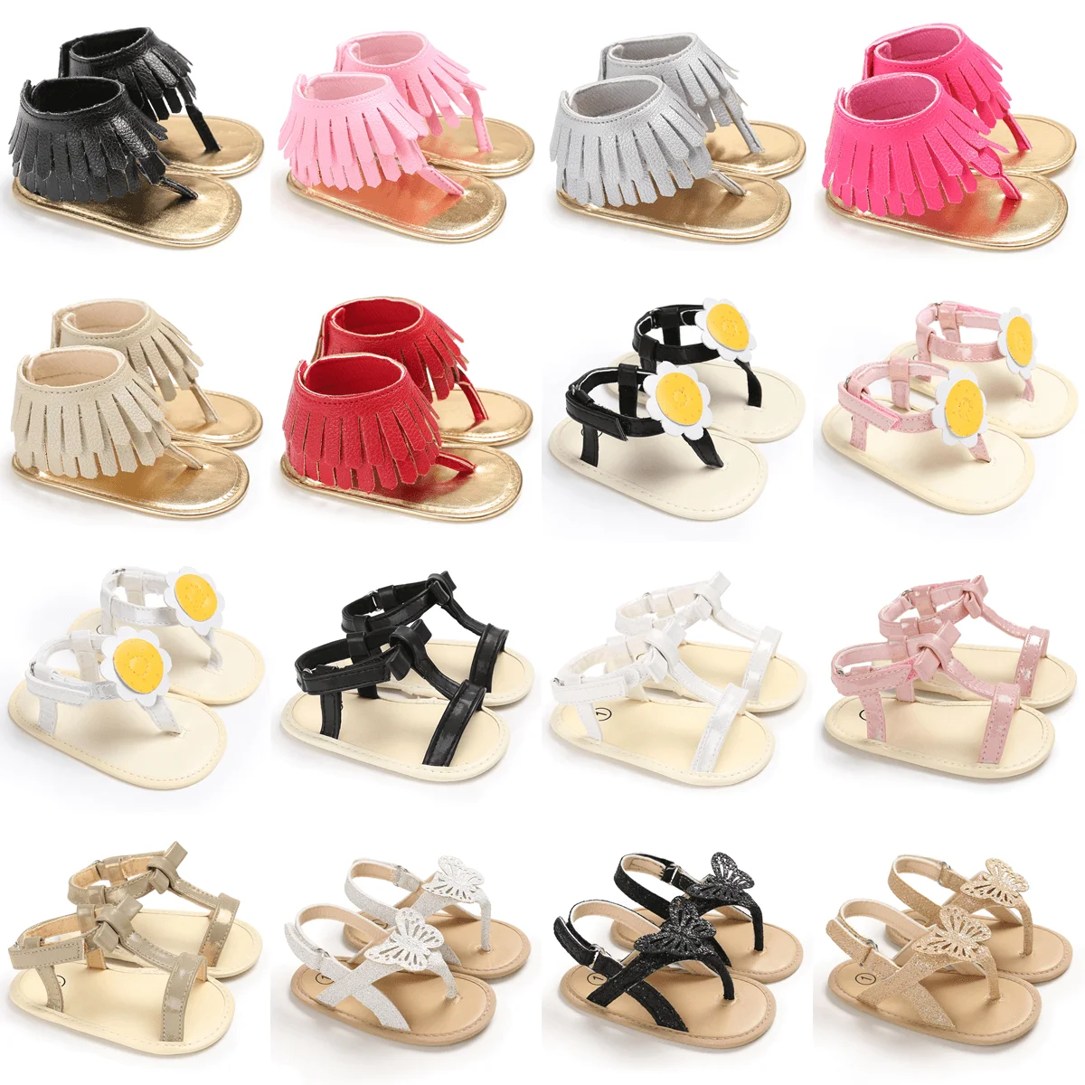 Top Trends: New Fashion Baby Summer Slippers Breathable Beach Leisure Sandals Newborn Multi-color Flat Shoes First Person Walking Shoes Shoppable Styles