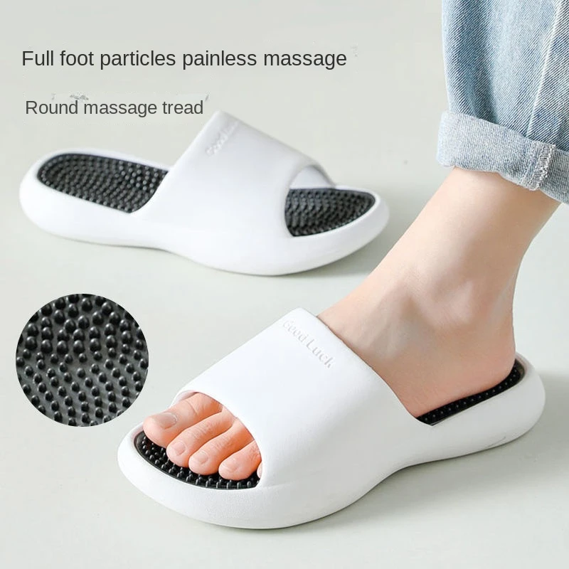 Top Trends: 2022 Summer Platform Slippers Women Indoor Silent Floor Slides EVA Pool Bathroom Beach Slippers Particles Massage Non-Slip Shoes Shoppable Styles