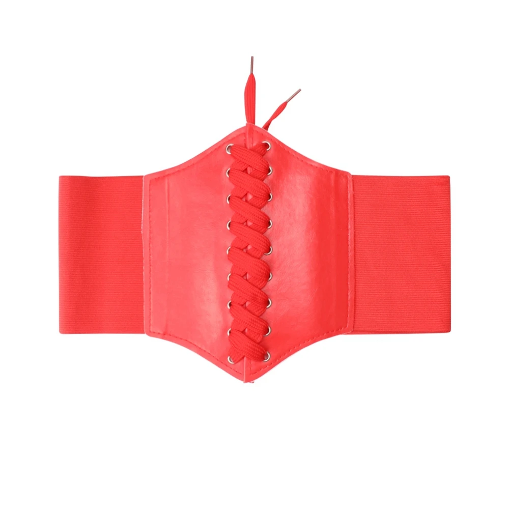 Top Trends: New Fashion Cummerbunds Wind Rope Waist Decoration Corset Wide Noble Leather Cummerbund Elastic Strap Belt Women Shoppable Styles - Image 3