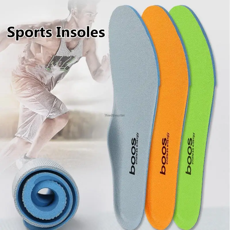 Top Trends: Quality Sports Shock Insoles Stretch Breathable Deodorant Running Cushion Breathable Sweat Men And Women Insoles For Sneakers Shoppable Styles