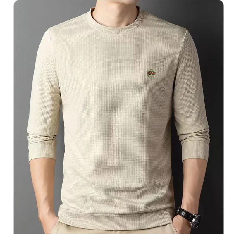 Top Trends: Men&#039;s Clothing Autumn And Winter New Round Neck Long Sleeve Simplicity Solid Color Fashion Versatile Casual Commuter Pullover Shoppable Styles