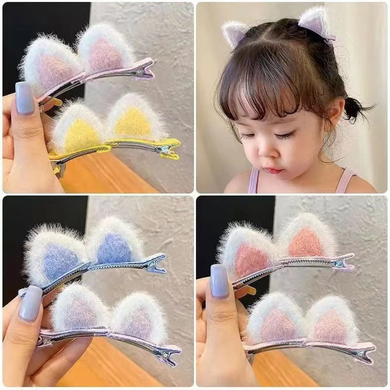 Top Trends: Plush Cat Hair Clip Cat Ear Small Clip Cute Children&#039;s Headdress Hair Clip The New Fashion Is Sweet And Romantic Shoppable Styles