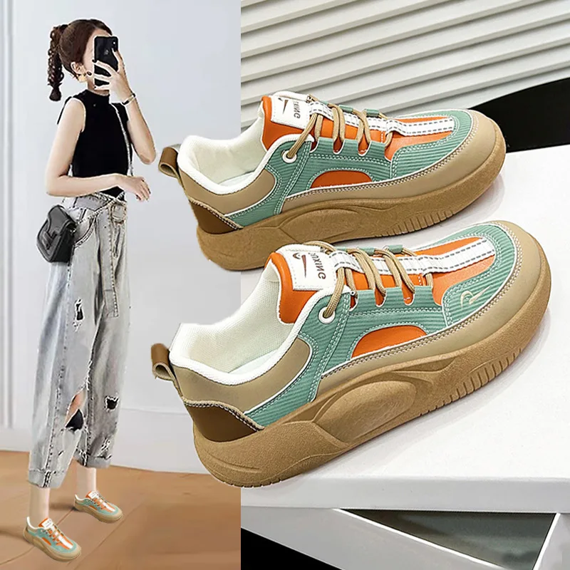 Top Trends: Women Shoes Flats PU Leather Sneakers Women 2023 Comfortable Female Casual Walking Footwear Fashion Loafers Shoes Women Sneakers Shoppable Styles