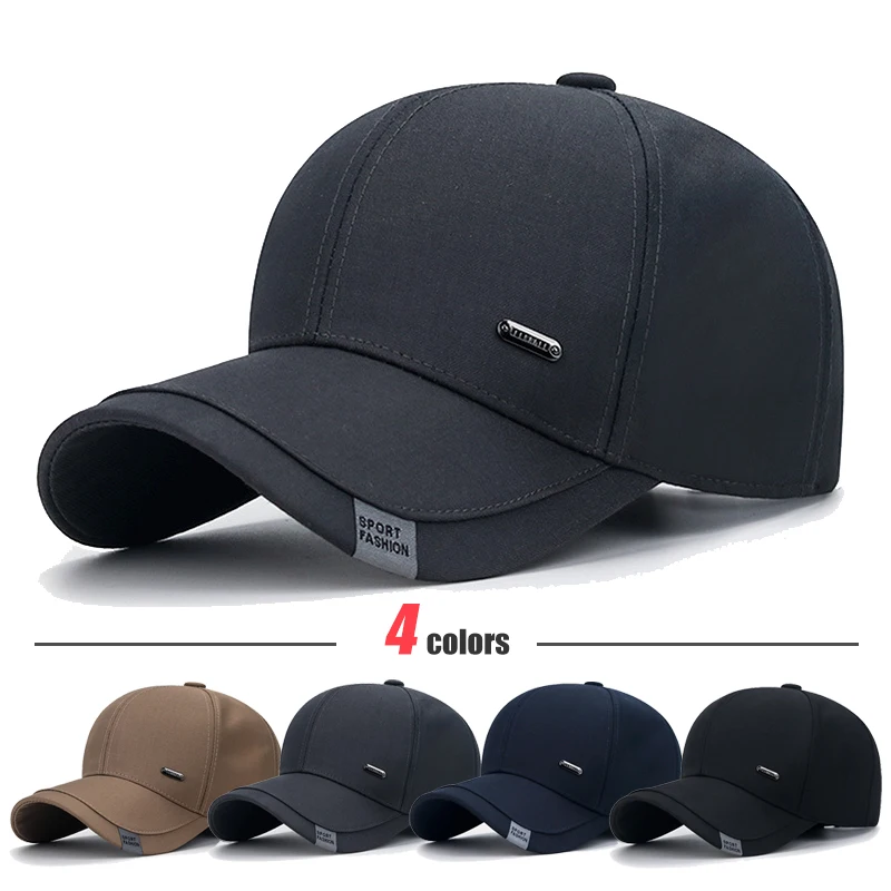 Top Trends: New Fashion Men's Cotton Clothing Cloth Middle-Aged Baseball Cap Trucker Caps Classic Outdoor Casual Sports Dad Cap Hats Shoppable Styles