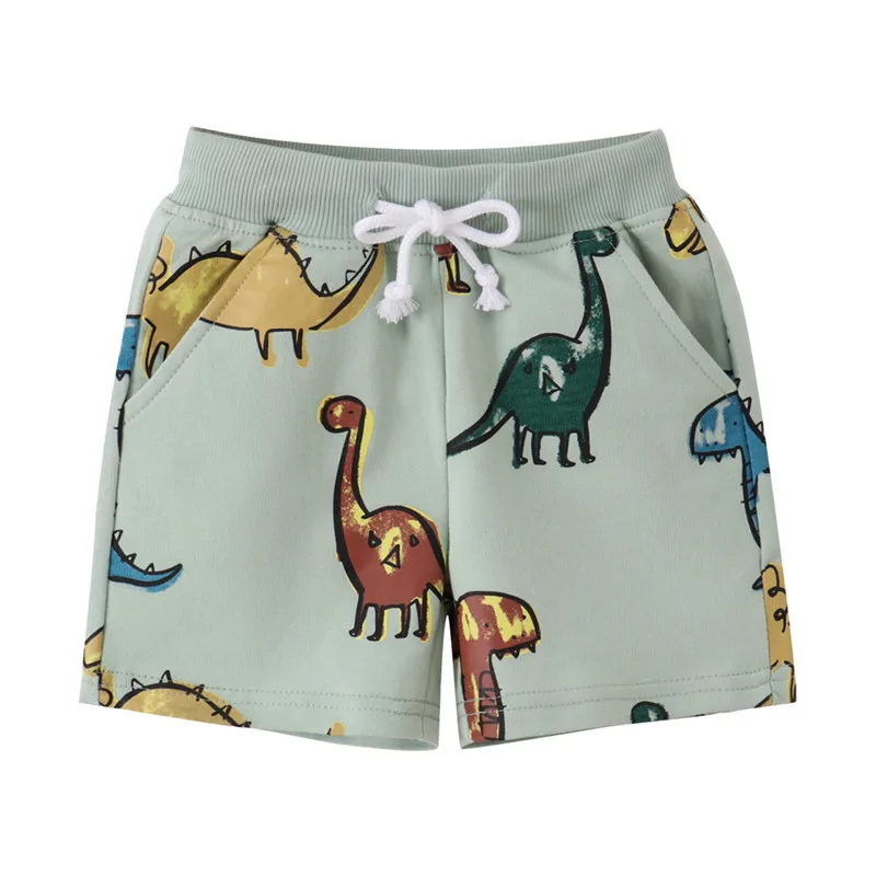 Top Trends: Jumping Meters 2-7T Summer Boys Shorts Dinosaurs Print Drawstring Baby Boys Girls Short Pants Animals Children&#039;s Kids Trousers Shoppable Styles