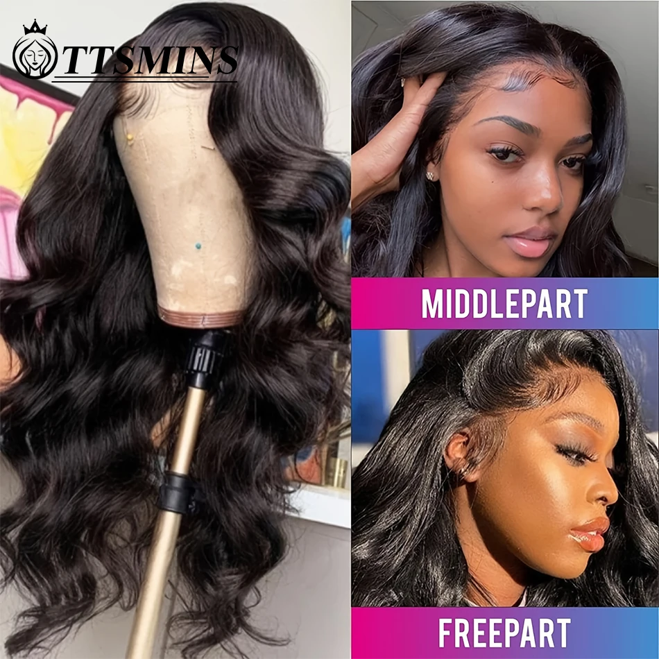 Top Trends: Loose Wavy Lace Front Wigs Human Hair Body Wave 13x4 Lace Frontal Wig Pre Plucked With Baby Hair 180% Brazilian Human Hair Wigs Shoppable Styles - Image 3