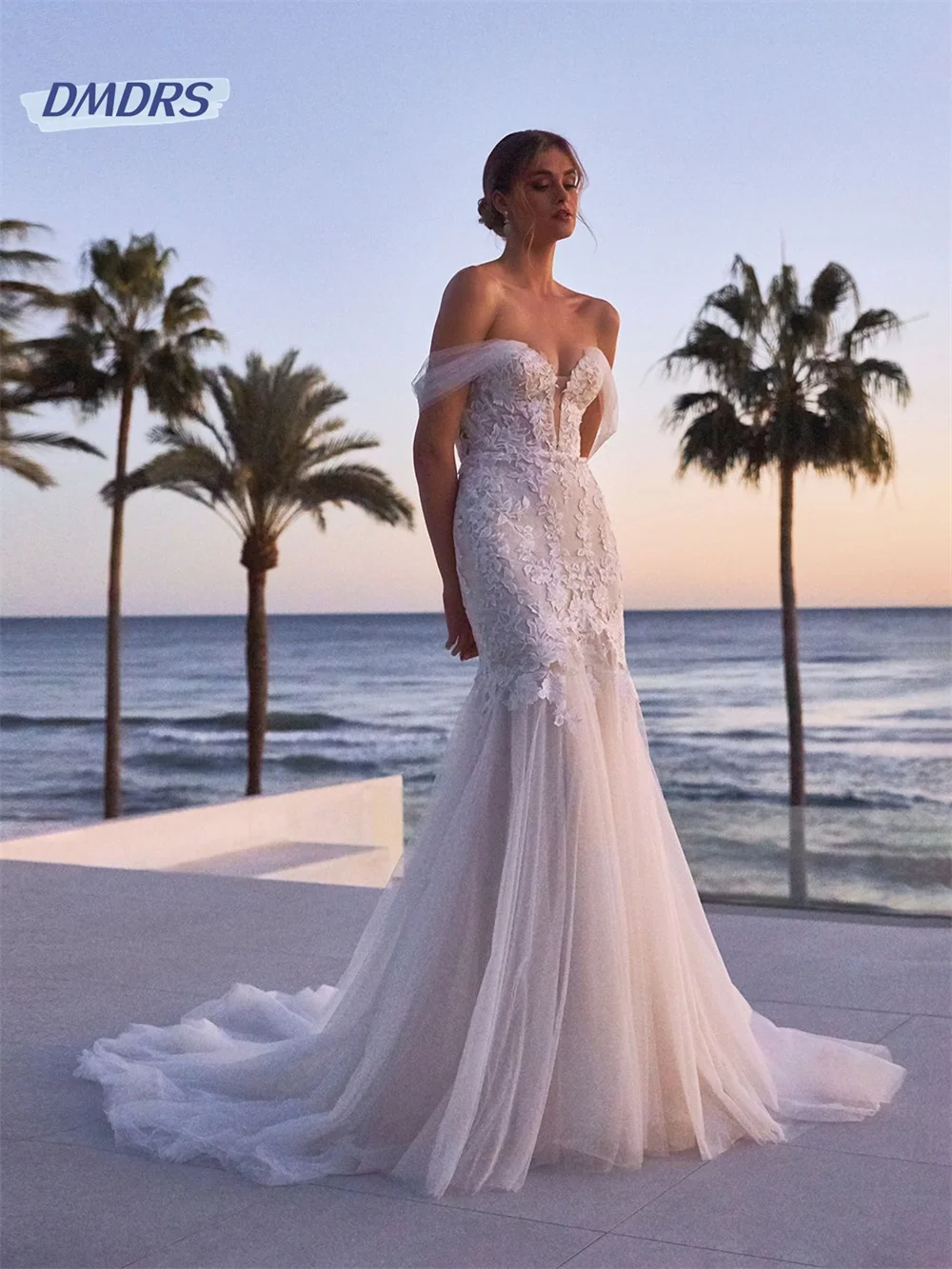 Top Trends: Beach Sweetheart Neck Off The Shoulder Wedding Dress Romantic Lace Appliques Bridal Gown Pastrol Vestidos De Novia Shoppable Styles