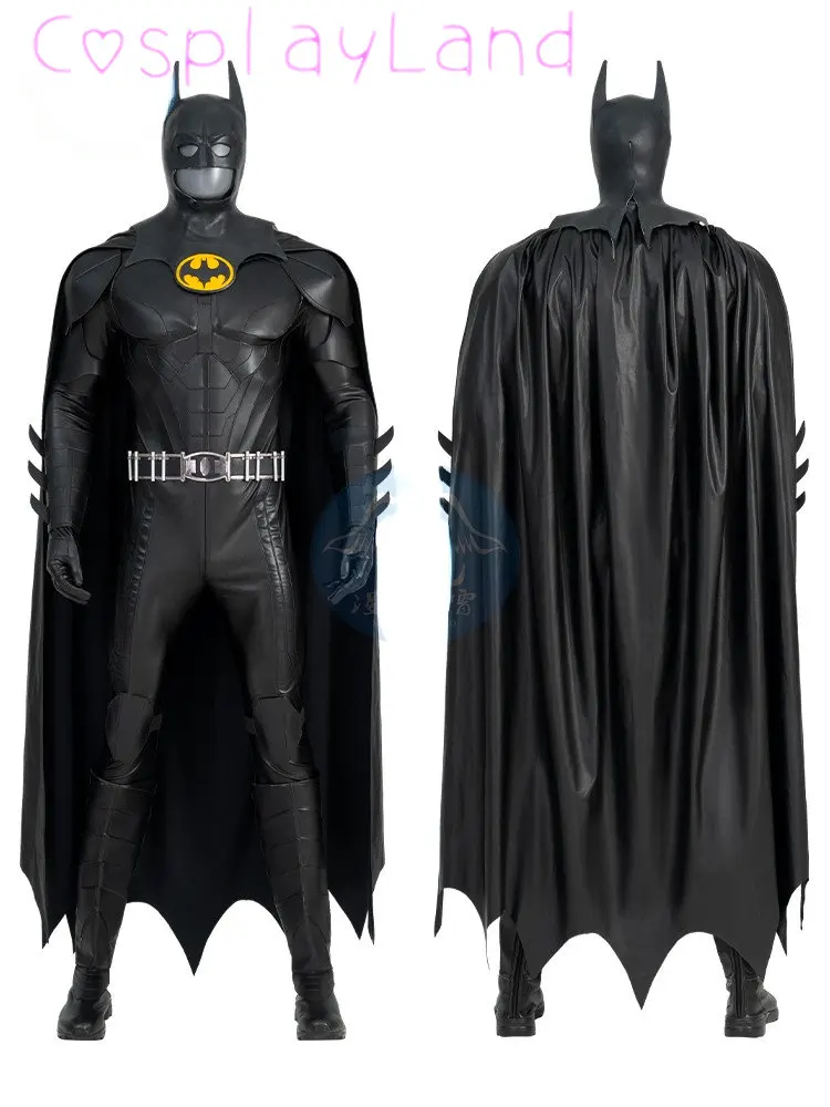 Top Trends: New Movie Barry Bat Cosplay Bruce Wayne Printing Jumpsuit Superhero Battle Costume Outfit Man Suit Cloak Mask Shoes Shoppable Styles