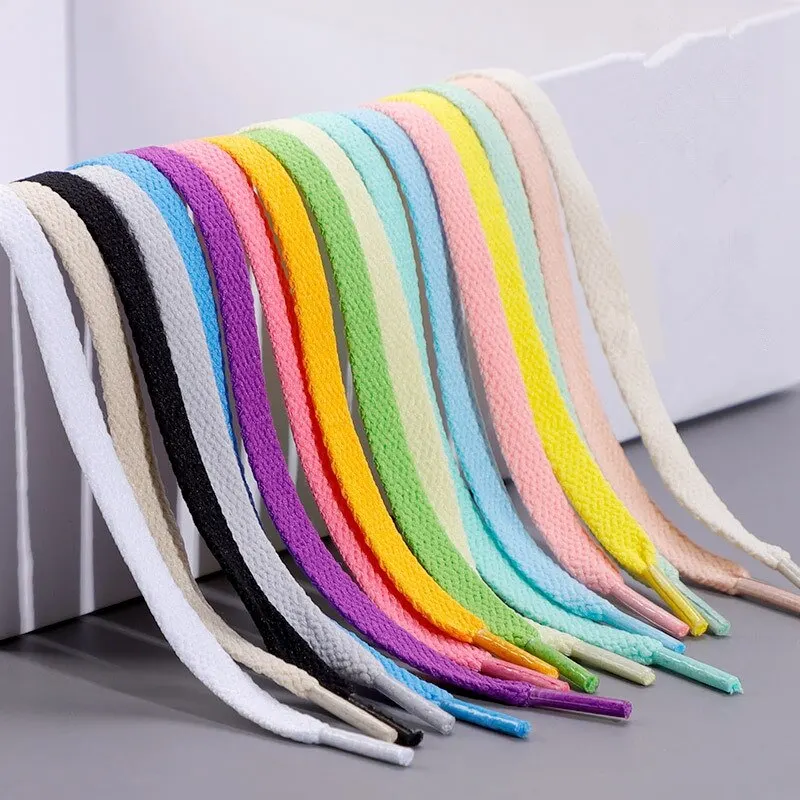 Top Trends: 1Pair Flat Shoelaces 36colors Classic Shoe Laces Off Sneakers White Sports Men Women Children Shoelace Casual Shoe Strings Shoppable Styles