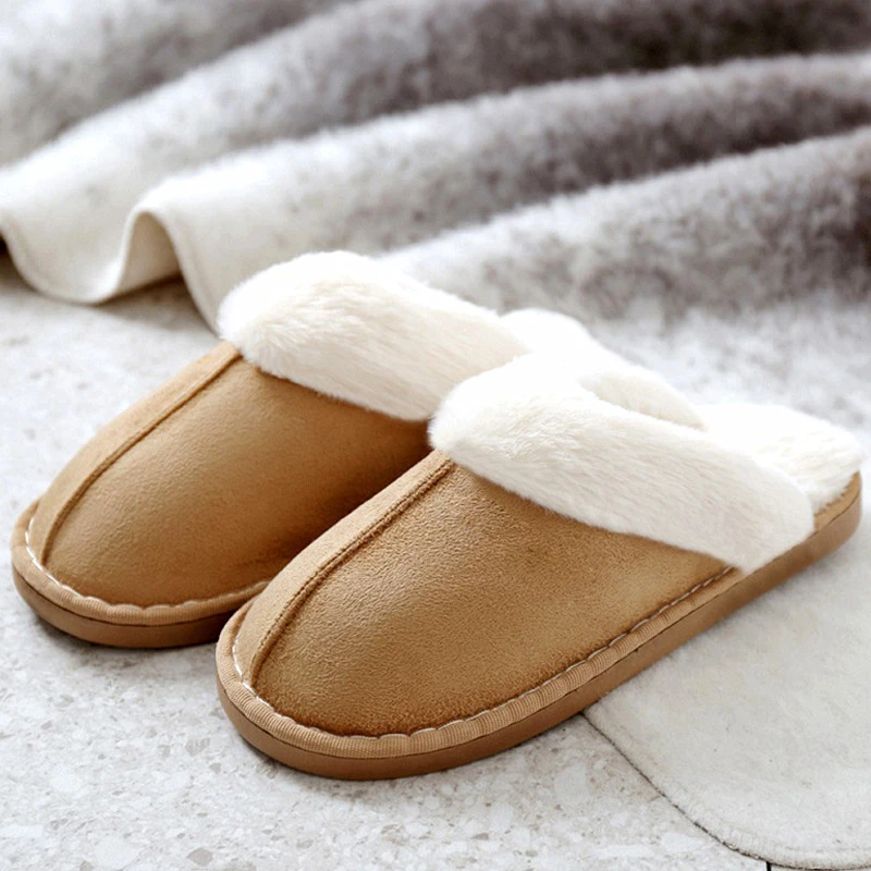 Top Trends: Original Winter Slippers Furry Warm Home Men Flat Slipper Light Soft Comfortable Women's Cotton Shoes 2023 Indoor Plush Slippers Shoppable Styles