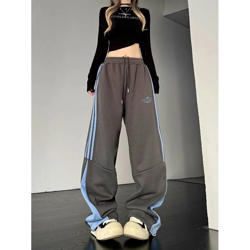 Top Trends: Deeptown Korean Fashion Stripe Cargo Sweatpants Women Casual Streetwear Hippie Wide Leg Pants Vintage Harajuku Trousers Kpop Shoppable Styles