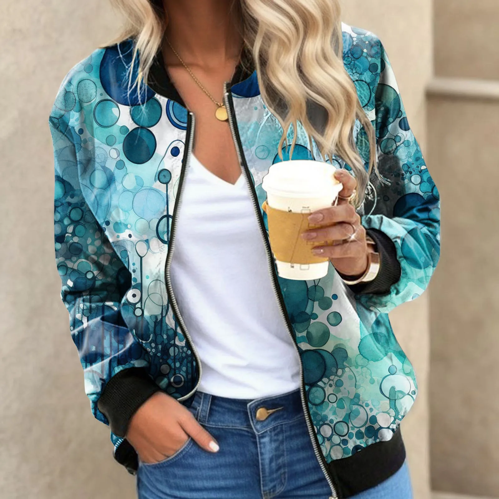 Top Trends: Jacket Bomber Women Outerwear Oversize Printed Coats Vintage Varsity Baseball Jackets Racing American Zipper Jacket Hoodies 2023 Shoppable Styles