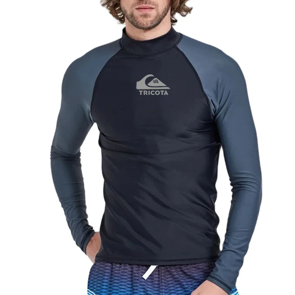 Top Trends: Men Swimming Surfing Shirt Clothing Water Sports Rashguar Diving Tops Long Sleeve UV Protection Swimwear Beach Wear Surf Bathing Shoppable Styles