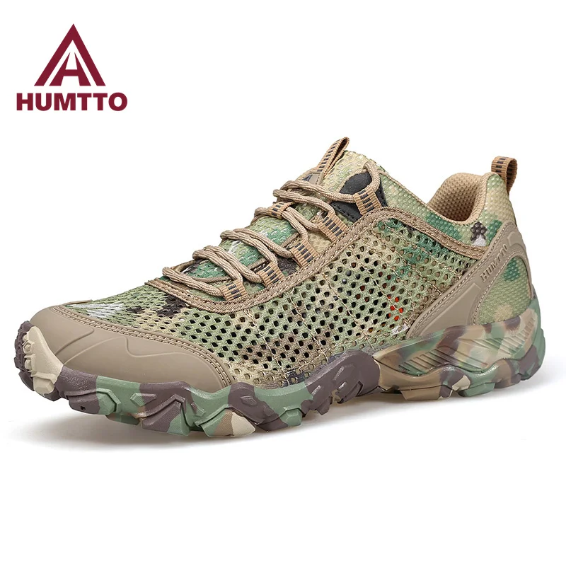 Top Trends: HUMTTO Breathable Summer Shoes For Men Non-slip Sports Hiking Shoes Man Outdoor Luxury Designer Trekking Climbing Mens Sneakers Shoppable Styles