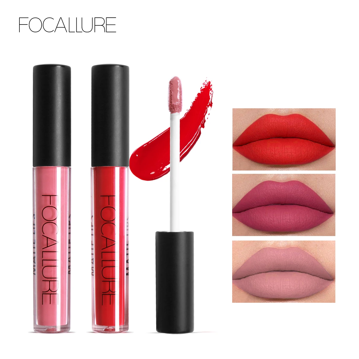 Top Trends: FOCALLURE Matte Liquid Lipstick Long-lasting Waterproof Lip Gloss 10 Colors Lip Glaze Non-Stick Cup Lip Tint Makeup Cosmetics Shoppable Styles