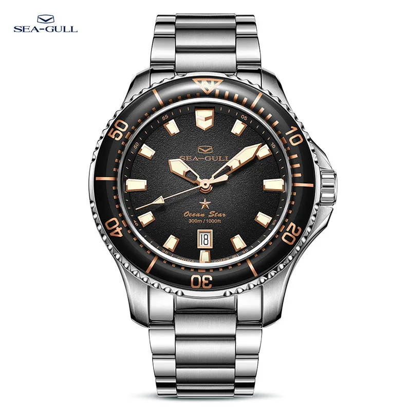 Top Trends: 2023 New Seagull Ocean Star Wristwatch Relogio Masculino Men&#039;s Automatic Mechanical Watch 300m Diving Sapphire Crystal 1213 Shoppable Styles