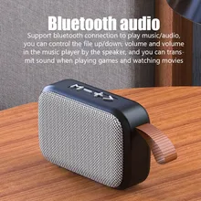 Fabric Speaker Bluetooth Wireless Connection Portable Outdoor Sports Audio Stereo Support Tf Card Can Search For Radio Stations