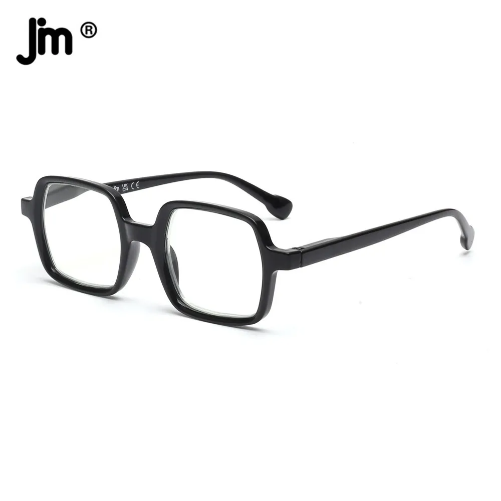 Top Trends: JM Spring Hinge Square Anti Blue Light Reading Glasses Men Women Diopter Magnifier Presbyopic Glasses + 1 To + 4 Shoppable Styles