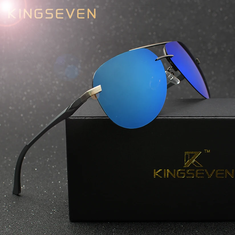 Top Trends: KINGSEVEN Aluminum Magnesium Polarized Sunglasses Men Driver Mirror Sun Glasses Male Fishing Female Eyewear For Men Shoppable Styles