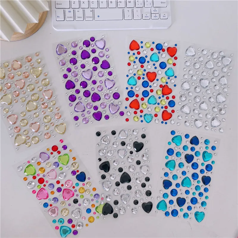 Top Trends: 3D Bright Glitter Stickers For The Face Crystals Rhinestone Diy Facial Stickers Temporary New Jewelry Sticker Festival Makeup Shoppable Styles