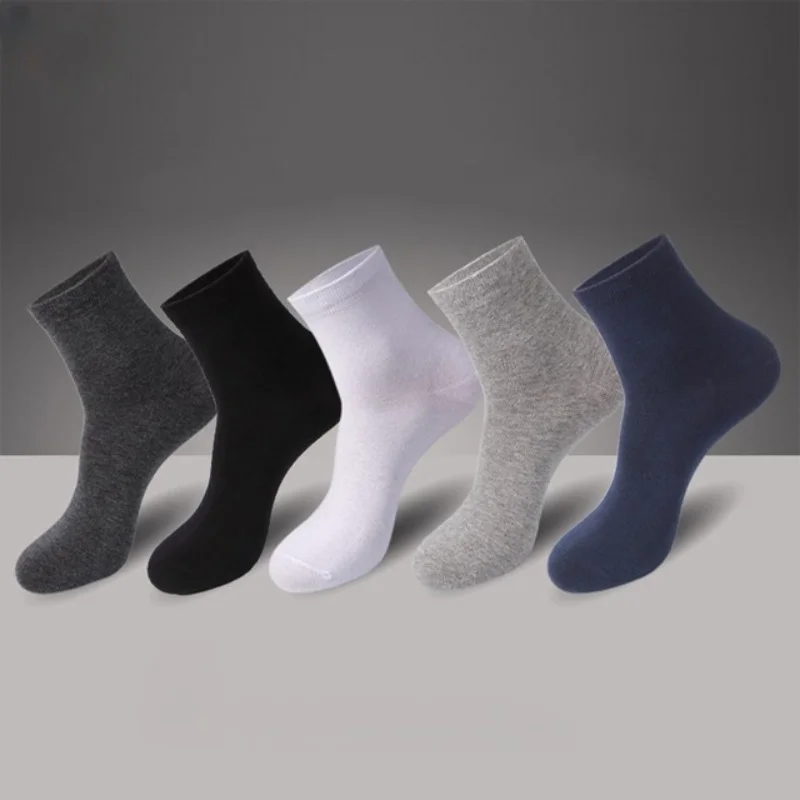 Top Trends: Cotton Socks For Men Ankle Crew Black White Breathable Hiking Women Casual Spring Business Middle Tube Summer Crew Socks Shoppable Styles