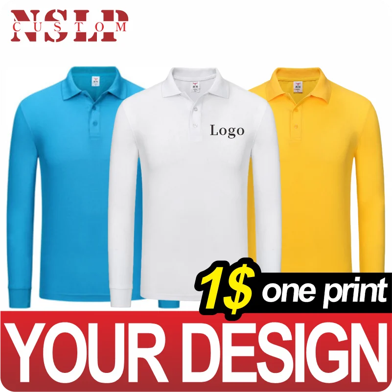 Top Trends: Fall / Winter Long Sleeve POLO Shirt All-match Solid Color Top Men And Women Same Style DIY Your Personality LOGO NSLP Shoppable Styles