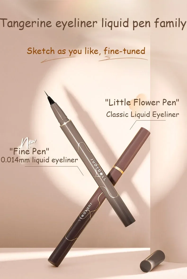 Top Trends: Judydoll New Black Liquid Eyeliner Pencil Waterproof 24 Hours Long Lasting Eye Makeup Smooth Superfine Eye Liner Pen Shoppable Styles - Image 2