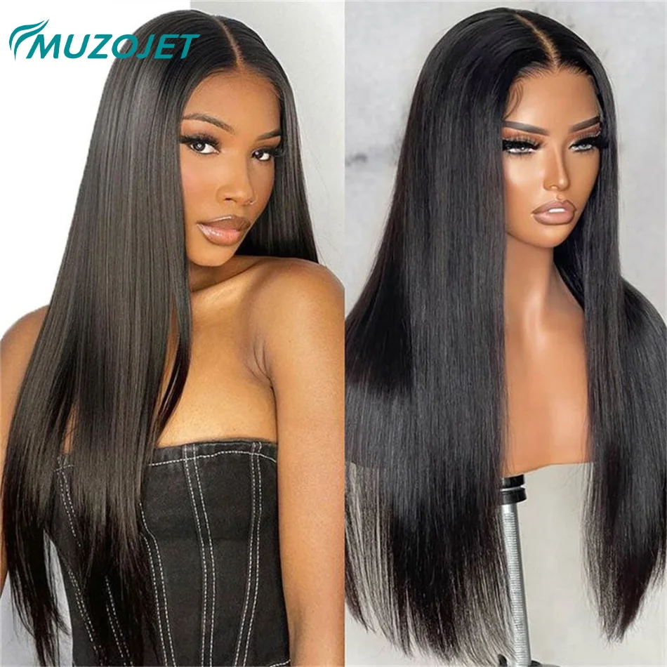 Top Trends: Straight 13x6 HD Lace Front Wigs Human Hair Wigs For Black Women Brazilian Human Hair Remy Transparent Lace Frontal Wigs Pre Cut Shoppable Styles