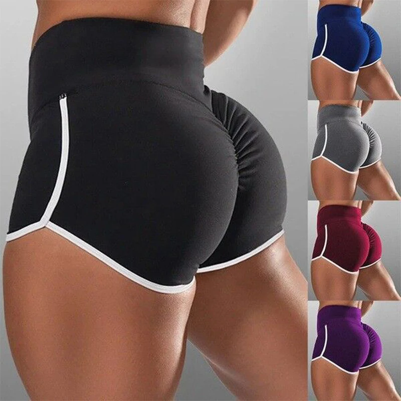 Top Trends: High Waist Push Up Short Elasticity Breathable Butt Lifter Fashion Yoga Shorts Running Shorts Fitness Shorts 2023 Shoppable Styles