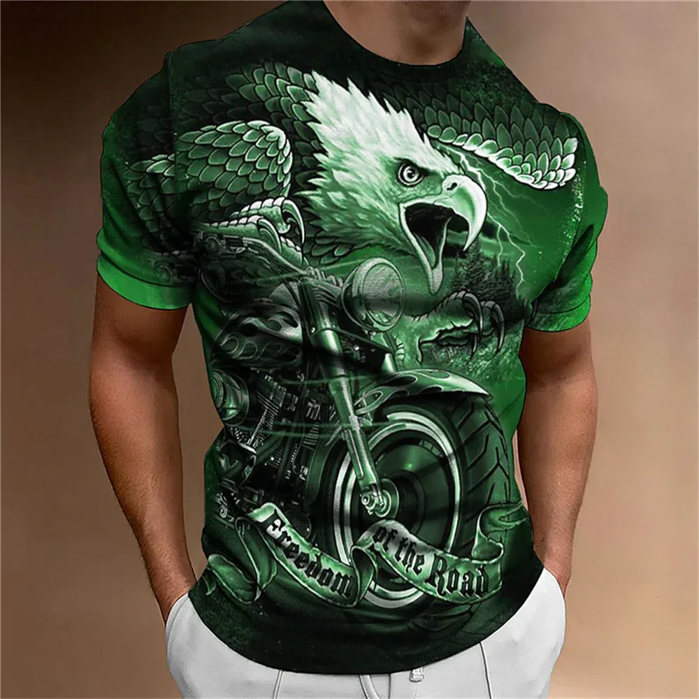 Top Trends: New Vintage T Shirt For Men Eagle Print 3d T-shirts Summer O Neck Short Sleeve Street Tops Oversized Tees Shirt Mens Clothes Shoppable Styles - Image 6