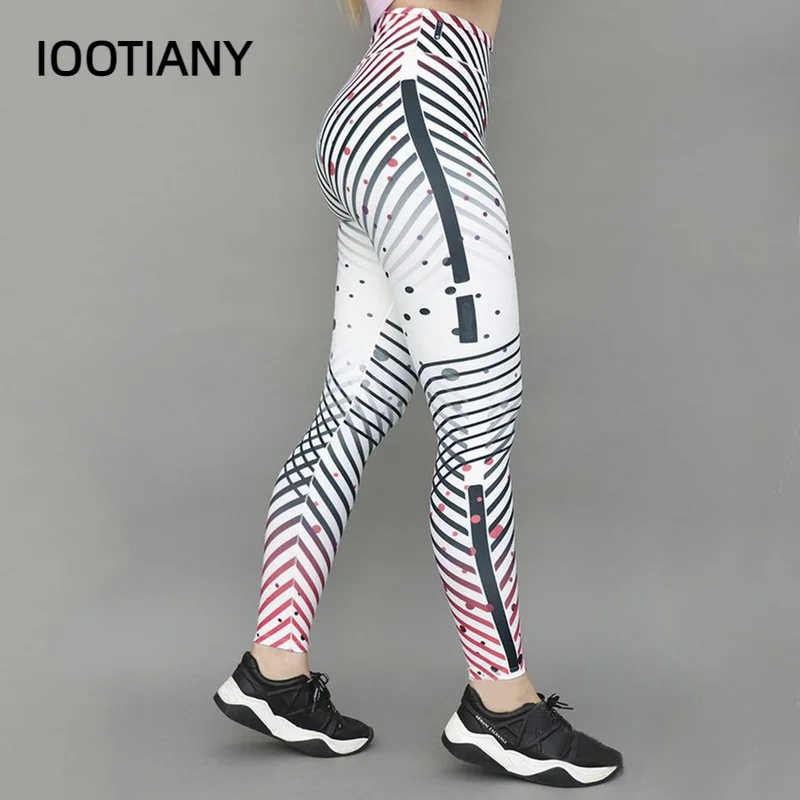 Top Trends: IOOTIANY New Seamless Leggings Sport Women Fitness Leisure Elastic Tight Yoga Running Floral Stripes Print Leggings Gym Pants Shoppable Styles - Image 2