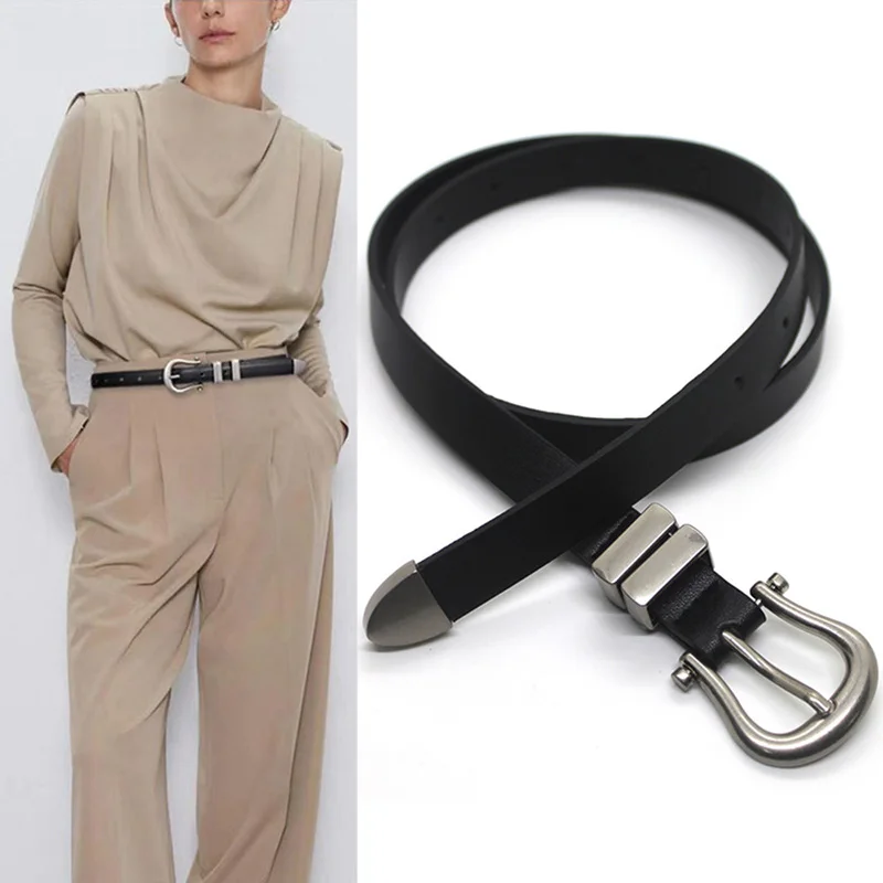 Top Trends: New PU Faux Leather Belt For Women Alloy Pin Buckle Waist Strap For Jeans Pants Female Designer Waistband Shoppable Styles