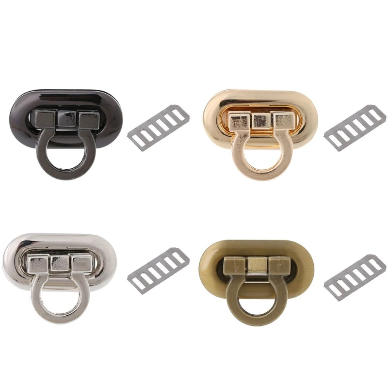 Top Trends: 652F New Metal Clasp Turn Lock Twist Lock For DIY Handbag Craft Bag Purse Hardware Shoppable Styles