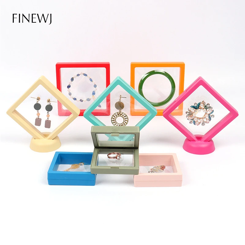 Top Trends: Color PE Membrane Jewelry Display Suspended Stand Holder Ring Earring Storage Anti-oxidation Bracelet Beads Showcase Elastic Box Shoppable Styles